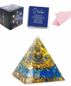 Orgone Crystal Pyramid Buddha & Lapis Lazuli- Enhance Manifestation & Luck
