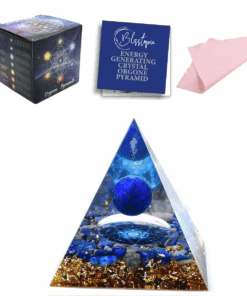 Orgone Crystal Pyramid Lapiz Lazuli & Sacred Geometry-Wisdom & Intuition