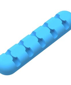 Orico 5 Slot Desktop Cable Clip - Black - Blue