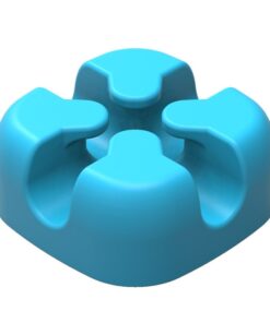 Orico Desktop Cable Cross Clip - Grey - Blue