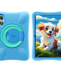 OUKITEL OT6 10.1" Wifi Kids Tablet with 4GB RAM + 64GB ROM, 8000mAh Battery, Blue Cover - Green with Blue Cover