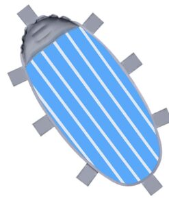 Outdoor Waterproof Beach Blanket with Inflatable Pillow for Sunbathing