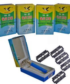 Overfly Set of 5 Razors Kits with 5 Blades - Blue