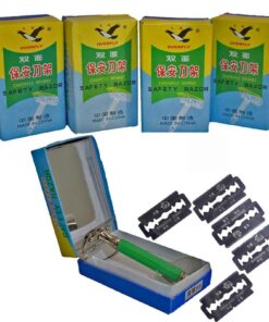 Overfly Set of 5 Razors Kits with 5 Blades - Green