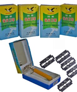 Overfly Set of 5 Razors Kits with 5 Blades - Orange