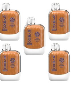 Oxbar 8000 Puff Disposable Vape 50mg - Kiwi Passion Kick - 5 Pack