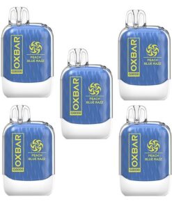 Oxbar 8000 Puff Disposable Vape 50mg - Peach Blue Razz - 5 Pack