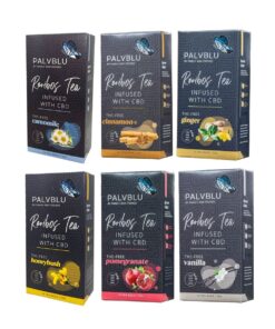 Palvblu Mixed Flavours CBD Rooibos Tea (5mg) - 60 x 2.5g Tagless Teabags