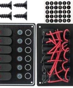 Panel Switch 6way 12v Waterproof Ip65
