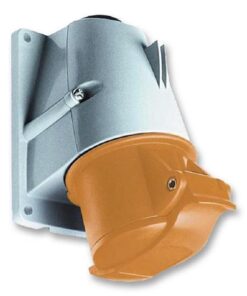 Pin & Sleeve Connector, 32 A, 130 V, Cable Mount, Socket, 2P+E, Yellow