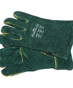 Pinnacle Green Lined Welding Gloves Wrist Length 2.5" Premium Grade
