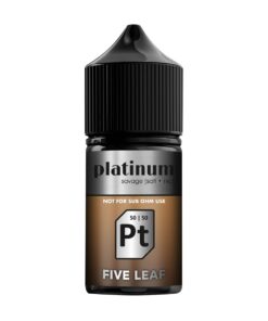 Platinum Vape Juice - Five Leaf Dark Roasted Flavour - 30ml - 50mg Nic Salt