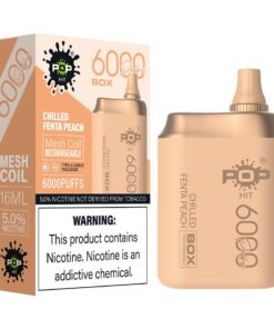 Pop Hit 6000 Disposable Vape - Chilled Fenta Peach Flavour