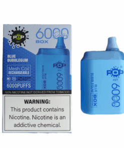 Pop Hit 6000 Puff Disposable Vape - Blue Bubblegum