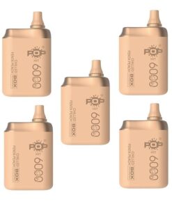 Pop Hit 6000 Puff Disposable Vape - Chilled Fenta Peach - 5 Pack