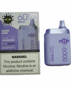 Pop Hit 6000 Puff Disposable Vape -Sakura Grape