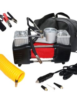 Portable Air Compressor 150PSI with Dual-Powered Cylinder
