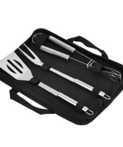 Portable Camping BBQ Grill Tools Set - 3 Pieces