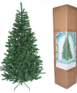 Portable Green Plastic Christmas Tree - 1.8m