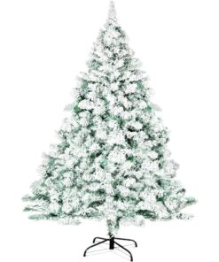 Premium Snow Flocked Artificial Holiday Christmas Tree - 2.1m
