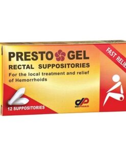 PRESTO GEL Rectal Suppositories 12