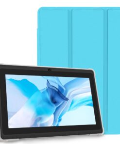 Pritom 7" Tablet 4GB RAM 32GB ROM 3500mAh Battery with Protective Cover - Blue