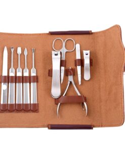 Profession 10-Piece Nail Trimmer Set with Leather Case