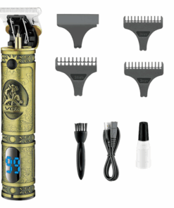 Professional Cordless Hair Clipper With LED Screen - Gold