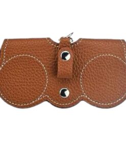 Protective Travel Case for Glasses in PU Leather - Khaki