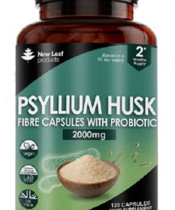 Psyllium Husks Fibre Capsules with Probiotics