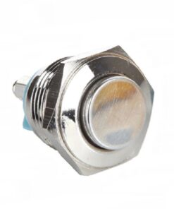 Push Button, High Round, Antwire, 16mm Stainless Steel Metal