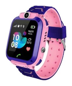 Q12 Waterproof Kids Smart Phone Watch with GPS, Voice Chat & Camera - Pink - Pink