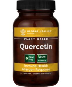 Quercetin - Plant-based Supplement Capsules To Support Immune System Function, Respiratory Health & Body's Natural Response To Occasional Allergies