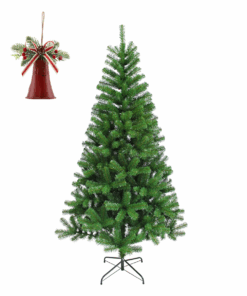 Randolph Christmas Tree plus Metal Christmas Bell - 1.2 m