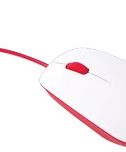 Raspberry Pi Mouse, Red/White, Wired