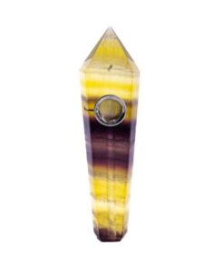 Rasta Pipe Crystal Pipe - 11cm - Brown