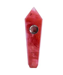 Rasta Pipe Crystal Pipe - 11cm - Red