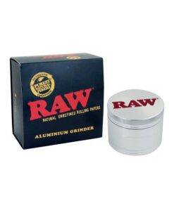 Raw Herb Grinder 4 Piece Aluminum - Silver