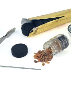 Raw Myrrh Incense Resin Burning Kit - Green