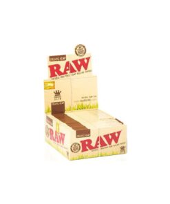 RAW Organic Hemp Connoisseur King Size Rolling Paper Box (50 Packs Per Box)