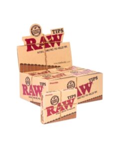 RAW Pre-Rolled Tips Box (20 Packs Per Box)