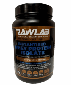 RAWLAB Isolate Whey Protein Powder - Gourmet Vanilla Flavour - 1.2kg Tub