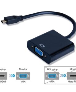 Raz Tech Micro HDMI to VGA Adapter Cable - Black