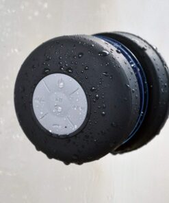Raz Tech Waterproof Bluetooth Mini Shower Speaker With Mic - Black