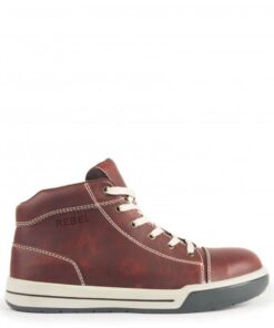 Rebel Men's Hi-Top Safety Sneaker - Brown  - UK 9