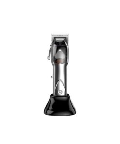 Rechargeable DC Motor Cordless Hair Clipper Trimmer Shaving Machine - Silver