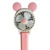 Rechargeable Portable Cartoon USB Mini Collapsible Fan - Panda Pink