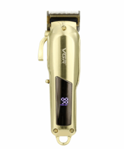 Rechargeable Professional Barber Hair Clippers With LCD Display R-278 - Gold