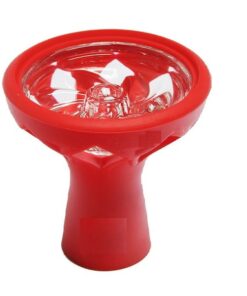 Red Silicone Glass Bowl-Hookah Accessories