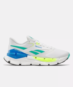 Reebok Men's Floatzig Symmetros Road Running Shoes - White/Unleashed Green - UK 9